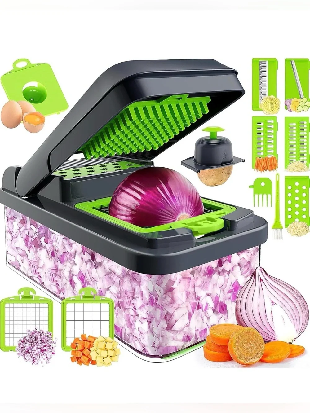 NEW 12 in 1 Vegetable chopper pro. Dicer slicer and grater